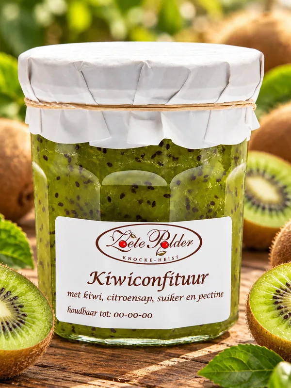 Confituur van groene kiwi