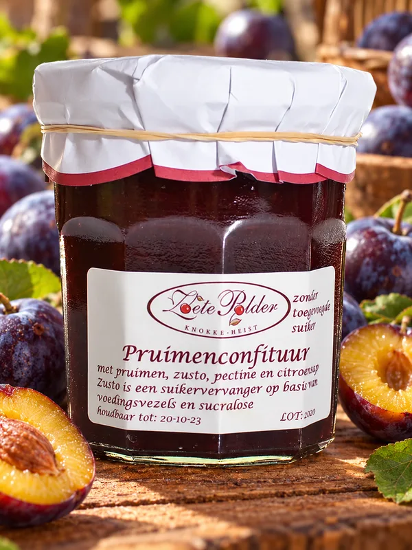 Confituur van pruimen (met zoetstof)