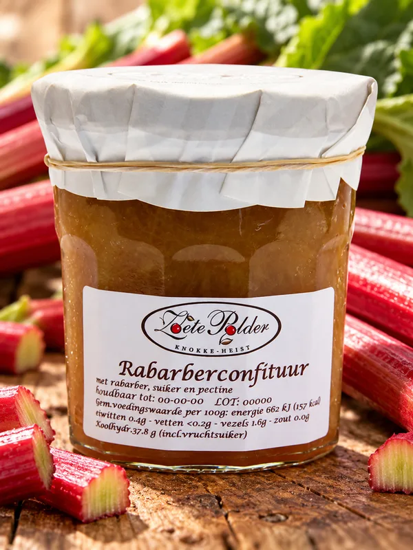 Confituur van rabarber